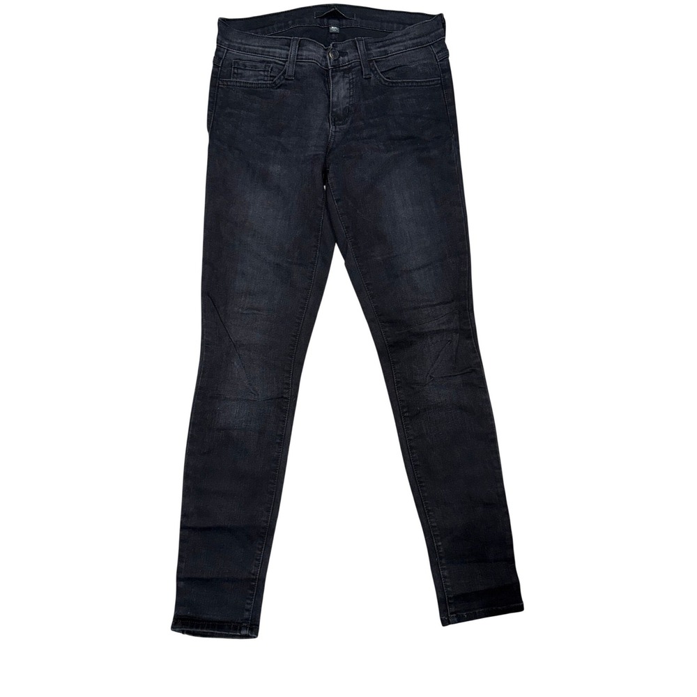Flying Monkey Black Skinny‎ Jeans Women's Size 26 Made in USA Distressed Denim